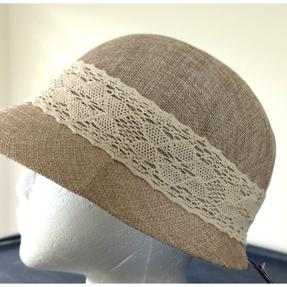 Angela & William Hat One Size Women's Beige Style #CL2265 Adjustable NEW-lp - Picture 4 of 10
